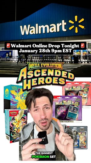 Ascended Heroes Dropping at Walmart Tonight #pokemon #pokemoncards #restock