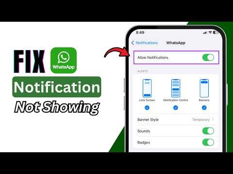 WhatsApp Notifications Not Showing on Home Screen 2026 FIXED | How to Get WhatsApp Alerts