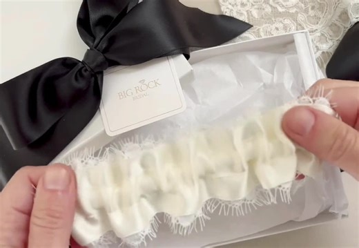 Lace Bridal Garter: White Wedding Leg Garter Belt, Handmade in USA - Etsy