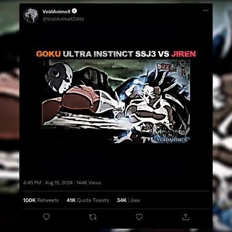 Goku Ultra Instinct SSJ3 vs Jiren 💀⚡ | Ultimate Dragon Ball Battle | DBS Edit #dbs #shorts