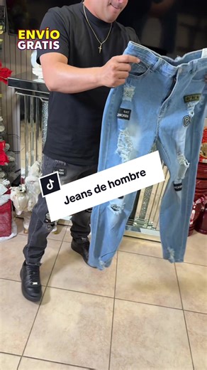 Fashion Men Holes Embroidery Stretch Skinny Jeans Trousers Ripped Slim Male Joggers Pencil Denim Pants #jeans #skinnyjeans #denimpants #tiktokshopholidayhaul