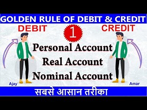 #1 Journal Entries | Concept Behind Rules of Debit and Credit | Golden Rules of Accounts | Class 11