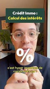 Comment sont calculés les intérêts d'un prêt immobilier 🔣🏦