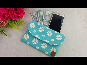 Easy Daisy Wallet Tutorial – Cute Phone & Cash Organizer 🌼