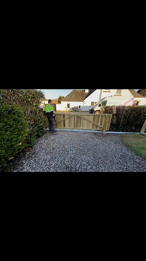 Another bespoke manual sliding gate installed by the team. This is a great way to gain more space on your driveway and to boost your kerb appeal. | M.J.A Outdoor Solutions