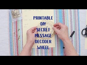 Printable DIY Secret Message Decoder Wheel for Kids HS