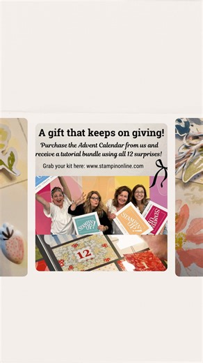 Want to get a head start on your all occasion cards for 2026? Get a free PDF tutorial bundle featuring the fabulous contents of the 12 Days of Crafting Stampin' Up! Advent calendar. Directions for 12 cards that will include birthdays, anniversary, baby shower, graduation, thinking of you, get well, miss you and more! Projects are made by me and 3 of my fun and talented demonstrator friends. Simply purchase the 12 days crafting kit from me and the PDF is yours FREE! You can also get the pdf free 