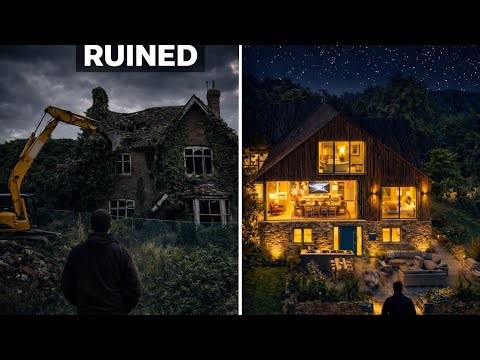 Building a House in 5 Minutes! | Demolition to Completion Time-Lapse