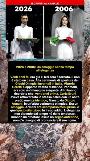2026 e 2006: Omaggio all'eleganza Armani