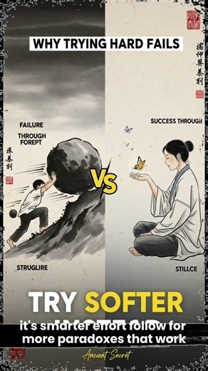 Ancient Secret: Why Trying Hard Makes You Fail #taoism #productivity #wuwei