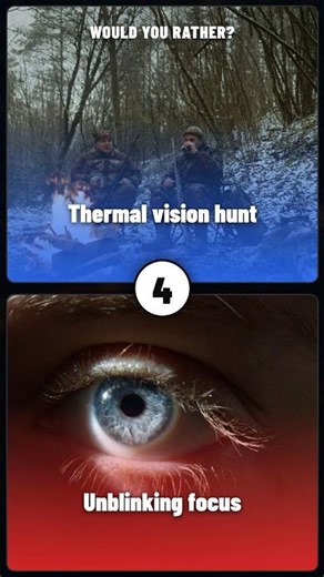 Unblinking Predator: Would You Choose Thermal Vision or Tremor Sense?