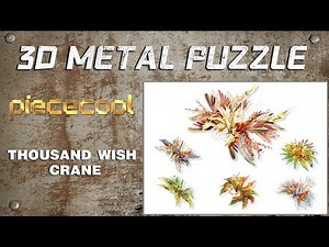 Piececool 3d metal puzzle- one thousand origami cranes model kits