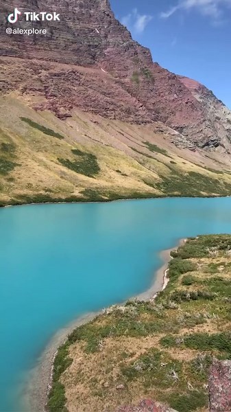 Turquoise lake in Montana 🏔 #explore #hiking #adventure #montana #lake #camping #fy #fyp #foryou #fypシ #Cottagecore #july #video #foryoupage #fypシ