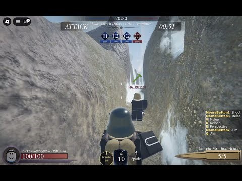 Lake Naroch (Short) 1916 map | Entrenched Roblox Gamaplay