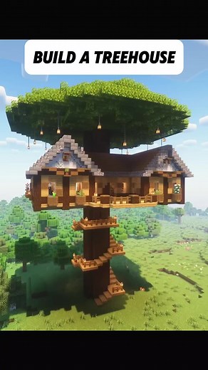 Minecraft Treehouse Building Tutorial