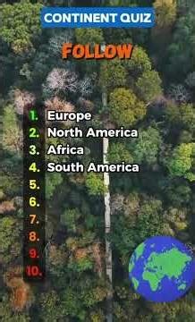 🌍 Continent Quiz | Test Your Geography Knowledge! #quiz #mindbendingquiz