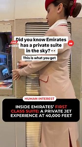 This isn’t flying — it’s floating in luxury. 💺✨ Emirates’ fully-enclosed First Class suite brings you your own private cabin in the sky: 💡 Personal lighting 🌡️ Temperature control 🛏️ Zero-gravity seat 🧴 Luxury amenity kits 🍫 Fully stocked snack bar (yes, really) It’s like booking a 5-star hotel... that happens to be airborne. Would you splurge for this sky-high suite? 👇 #EmiratesFirstClass #LuxuryTravel #SkyHighLiving #PrivateSuite #FlyBetter #AviationGoals #DubaiToTheWorld #FirstClassExp