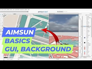 Aimsun Tutorial - Adding background, Software handling