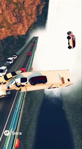 COWDUMMIES vs CARRIER OF CARS Scene #beamngshorts #viral #beamngdrive