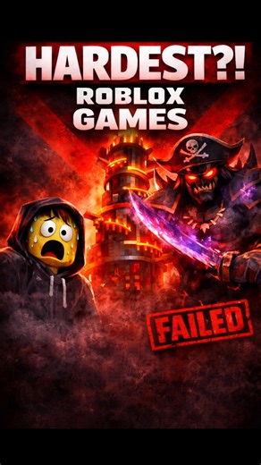 Top 3 HARDEST Roblox Games?! 🤯 #roblox #shorts