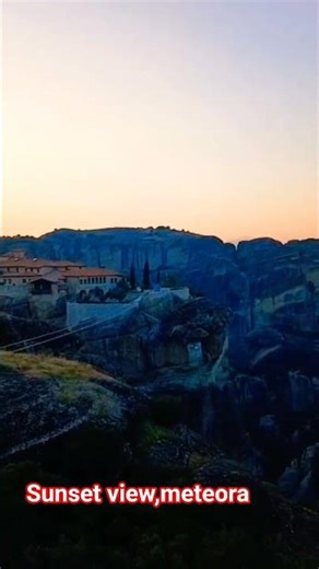 Sunset view, Meteora, Greece