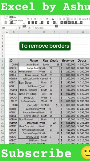 how to adjust data in seconds using shortcuts! #excel #spreadsheets #accounting #workhacks #excel