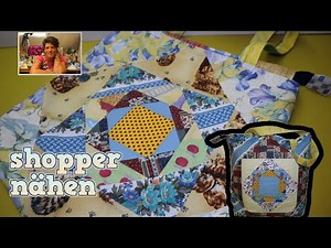 DIY, aus Stoffresten wunderschöne Patchwork Tasche nähen, Unikat, einfache Anleitung