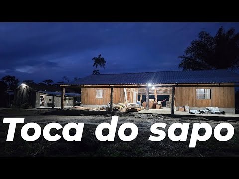 I put up the screen to pay off the bats, I went to look at the fence around the land.