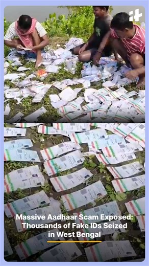 A massive Aadhaar fraud has been uncovered in Purbasthali, West Bengal, where thousands of fake Aadhaar cards were seized during a raid. Authorities are investigating a large-scale identity racket that could have national implications. #aadhaarfraud #fakeidscam #westbengalnews #identitytheft #aadhaarscam #breakingnews #indiaupdate #fraudbusted #viralnews #nationalert | Indiatimes