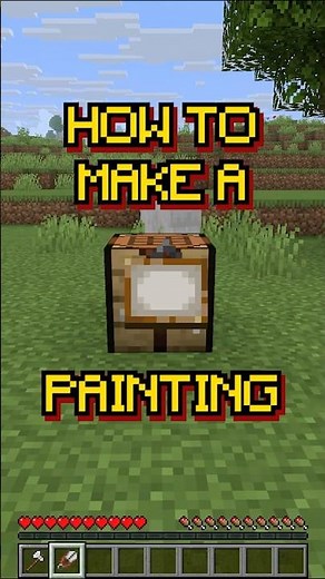 #shorts Minecraft: How to make a Painting