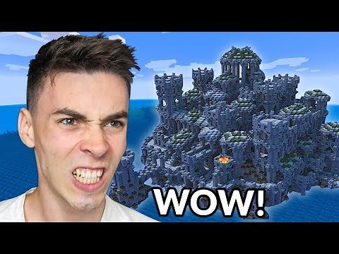 I'm conquering the UNDERWATER TEMPLE in Minecraft!