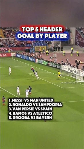 Top 5 Iconic Header Goals In Football History! 🤯⚽