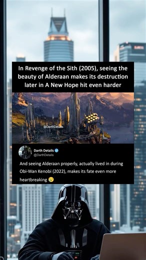 Seeing Alderaan in Revenge of the Sith Makes Its Destruction Worse #starwars