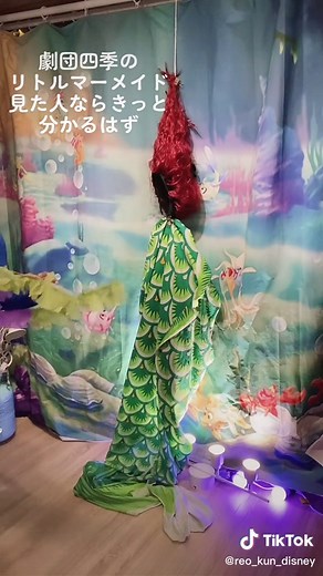 #家にあるものでコスプレ #鯉のぼり#劇団四季#リトルマーメイド#アリエル#ディズニー#Disney#Ariel#littlemermaid