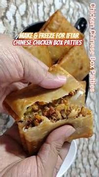 Make & Freeze Iftar Recipe | Chinese Chicken Box Patties