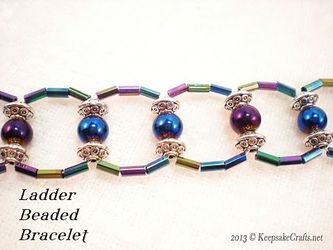 Ladder Weave Beaded Bracelet Video Tutorial