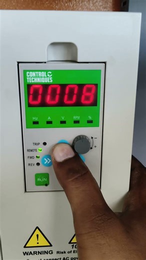 Control Techniques VFD Ne 3000 Keypad POT Enable parameter Setting #electronicdesignautomation #iman