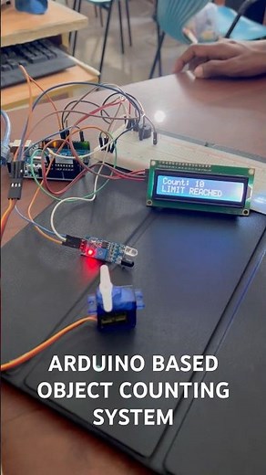 Arduino IR Sensor Counting System with LCD Display