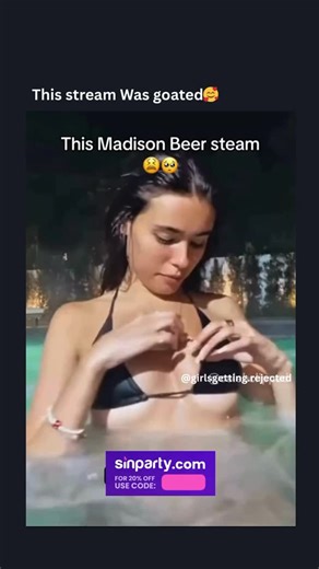 Girls Getting Rejected on Instagram: "Madison Beer on a pool livestream looking unreal 💦✨ Relaxed, confident, and completely stealing the spotlight without even trying 😌 The internet did what it always does… paused, replayed, and talked about it nonstop 👀 👉 Follow @girlsgetting.rejected for viral celebrity moments everyone’s watching 🔥"