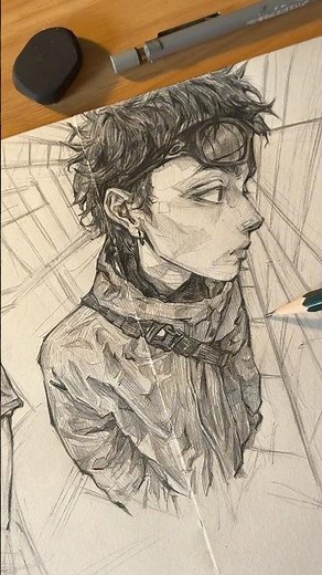 did a little sketching today with this sketchbook from temu ✍️ #dailysketches #sketchart #draw