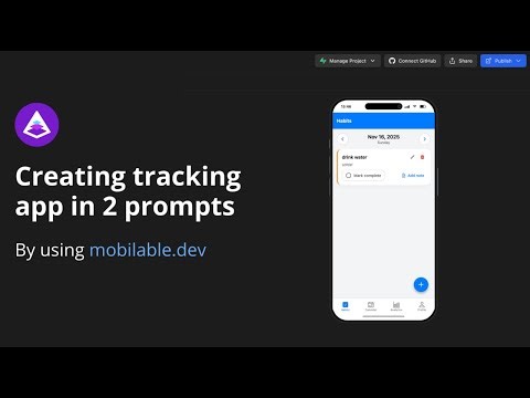 I Built a Personal Habit Tracker App in 4 Minutes with No Code