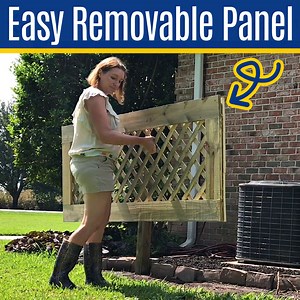 How To Make A Removable AC Screen or Removable Fence Panel