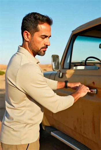 Golden Toyota Land Cruiser Pickup Restored in Dubai Desert 🏜️ | Full ASMR Transformation 🚗✨