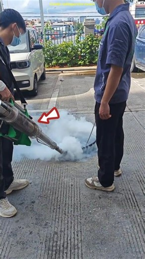 China’s Smart Fogging System for Clean Streets #shorts