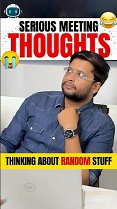 Me in a Serious Meeting 😭 | Overthinking Be Like #memes #corporatememes #funnymemes #funnyshorts