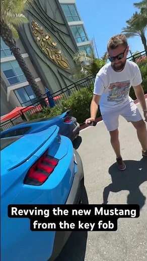 You can REV the new Mustang from the KEY FOB!!!