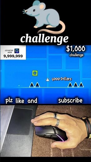 $,1000 Rat Challenge in Geometry dash 👾😾