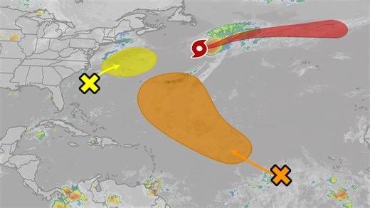 National Hurricane Center Tracking Multiple Areas