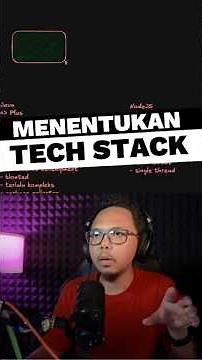 Menentukan tech stack #programmerzamannow #tech #stack