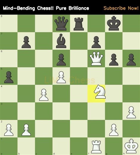 Mind Bending Chess!! Pure Brilliance #chesschallenge #tacticstime #knightsacrifice